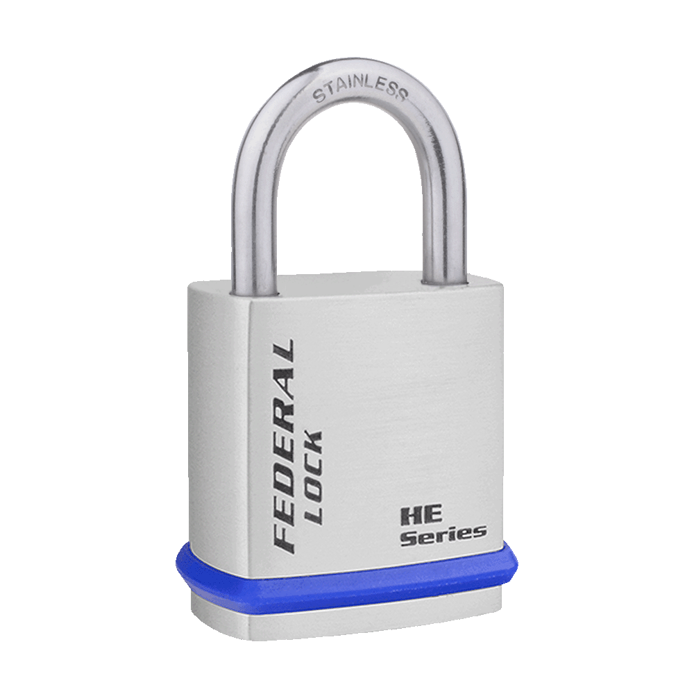 Federal Lock - Heavy Duty Solid Brass Padlock 46MM 406BCSHE Series