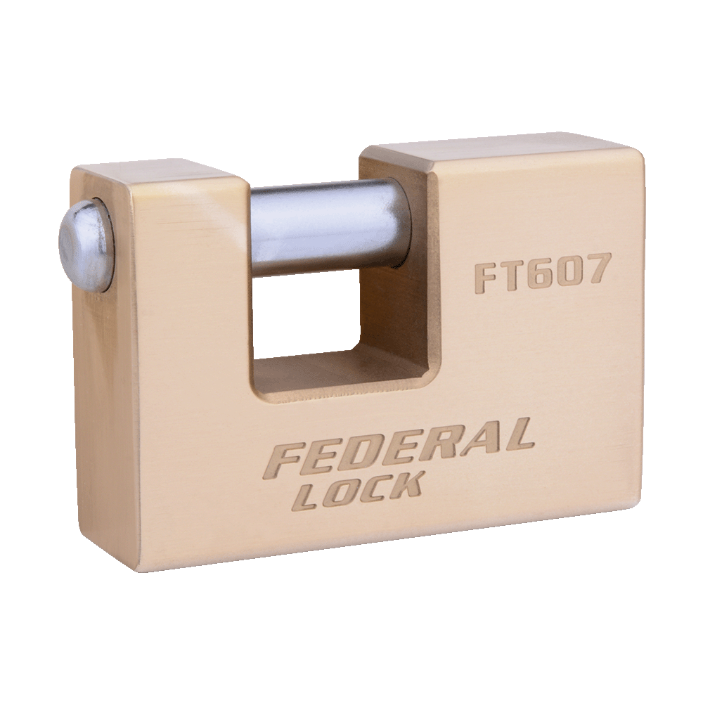 Rectangular Solid Brass Padlock 75MM